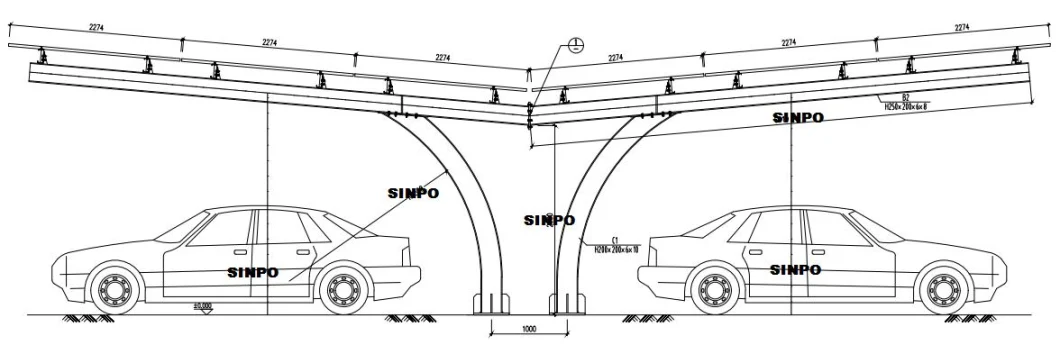 Solar Carport Parking Mounting Structure for Home Using