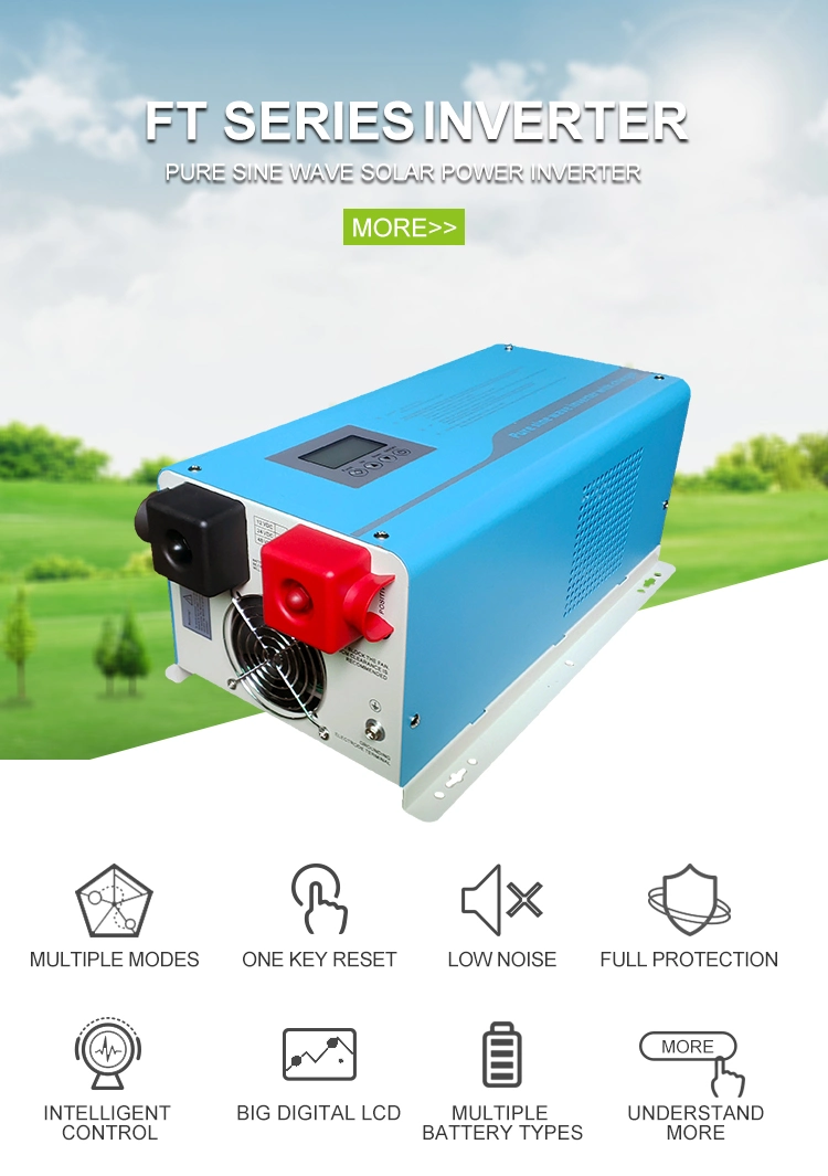 Home DC to AC Power Inverters 1kw 2kw 3kw 4kw 5kVA 6kw Pure Sine Wave off Grid Solar Inverter