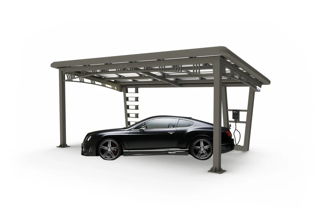 Carport Solar Installation Support Structure Carport Ground Screw Solar Attached Carport