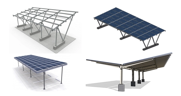 Hot Sale Carport Solar PV Solar Single Carport Solar Carport Mounting System